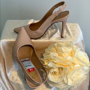 Material Girl Blush Slingback Heels